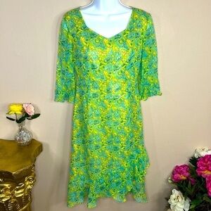 6 Petite Vintage Jane Seymour 100% Silk Dress Women’s Small Lined 90’s